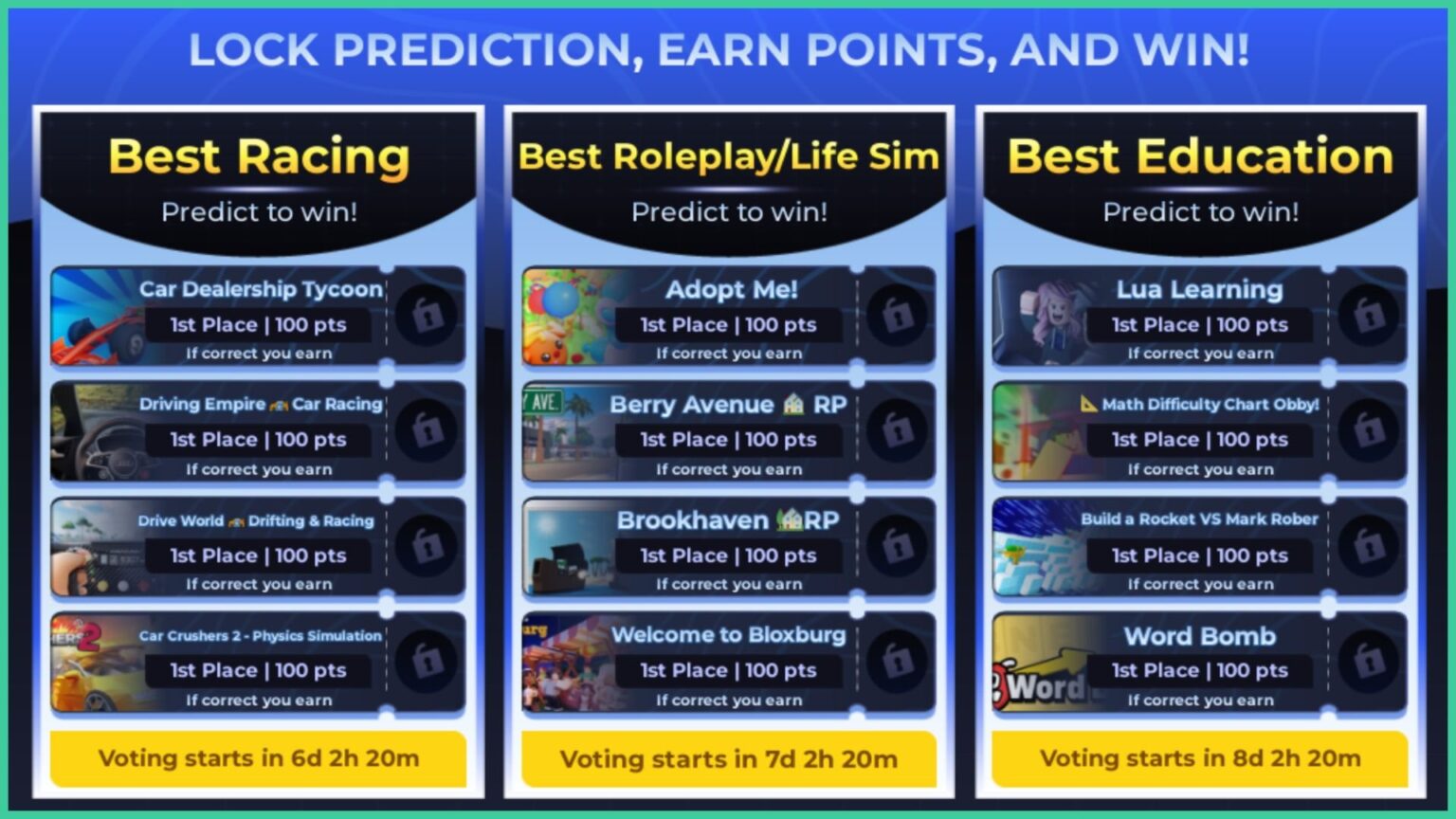 How Do the Roblox Innovation Awards Predictions Work? Gamezebo